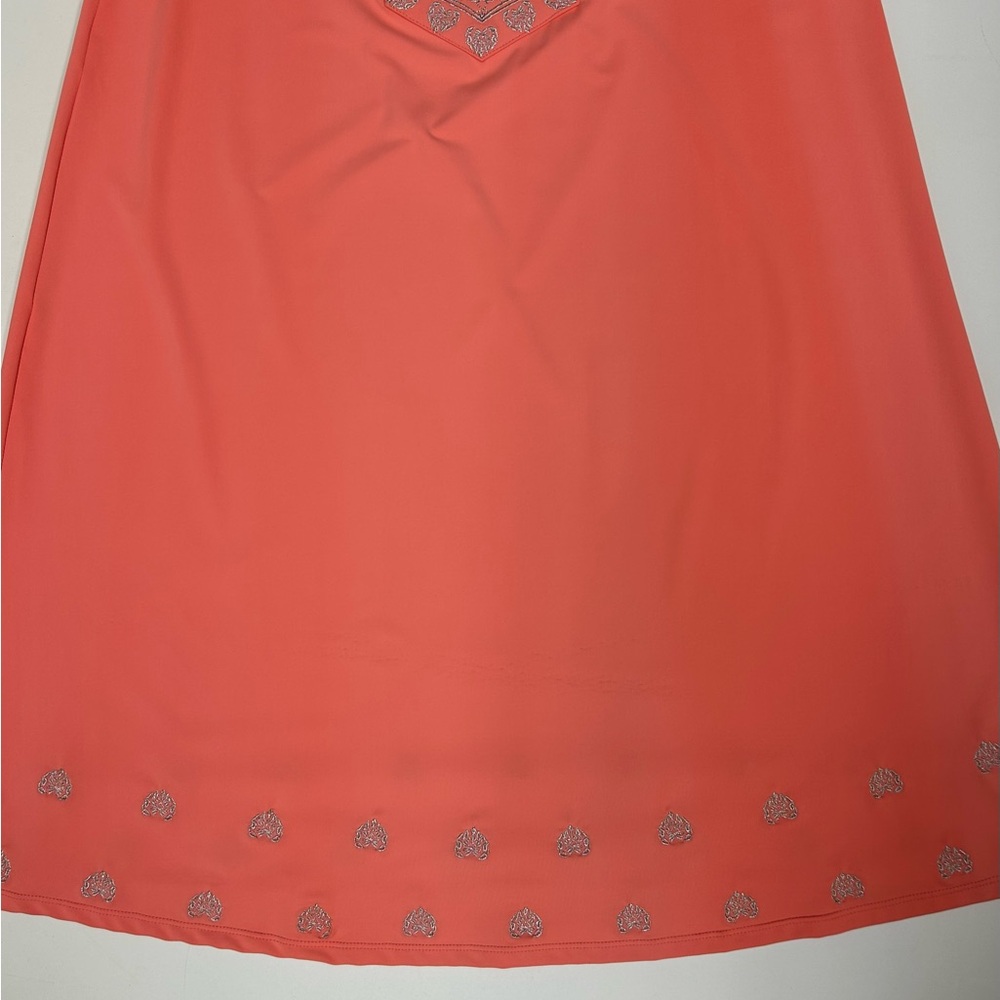 Cabana LifeCoral Sleeveless Dress with Embroidered Details - Picture 4 of 5